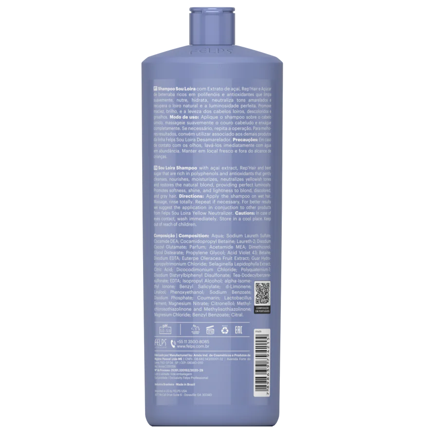 Sou Loira Shampoo 33.8FL.OZ